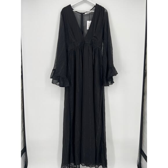 TUCKERNUCK Black Channing Polo Maxi Dress Size Medium - Picture 11 of 12